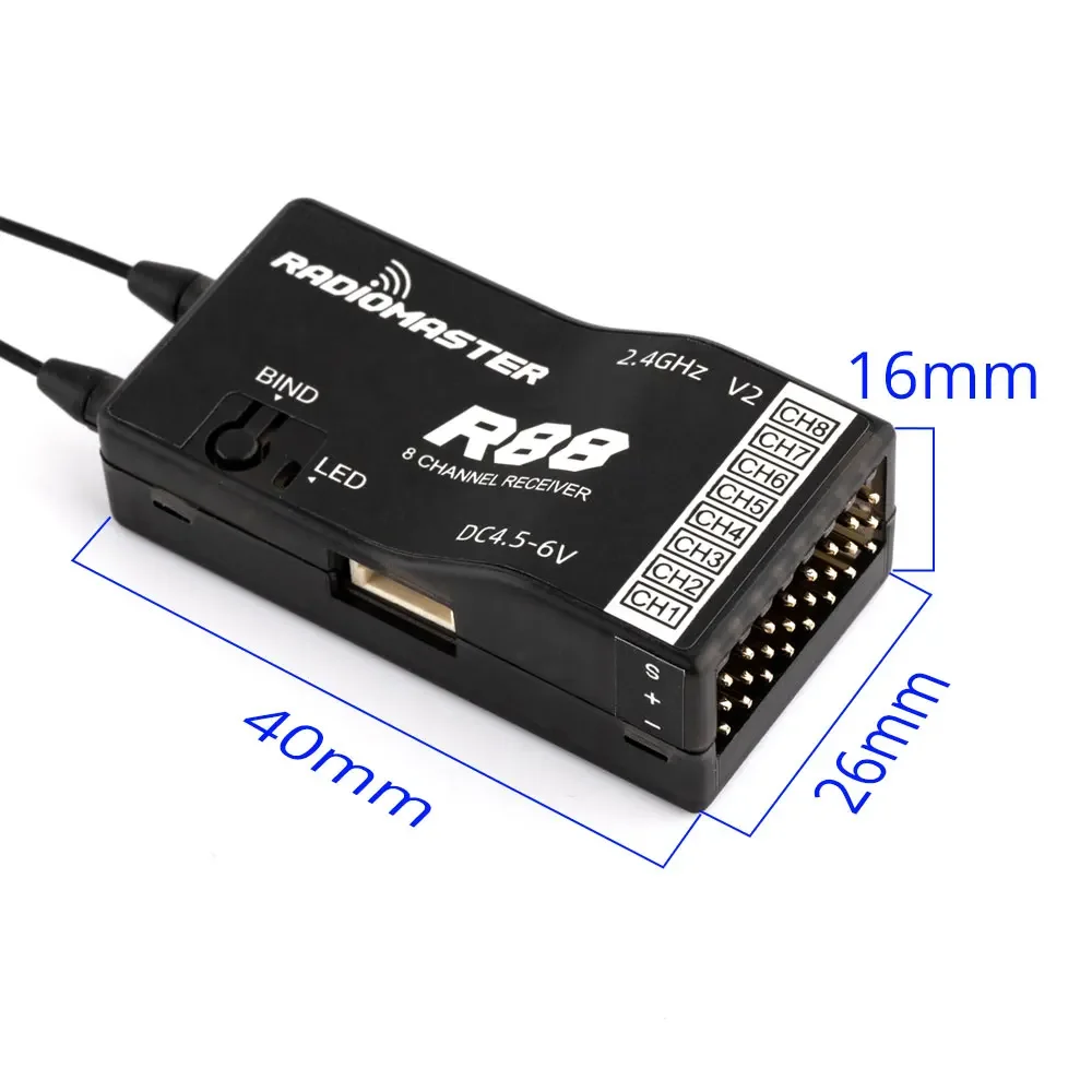 RadioMaster R88 V2.0 8ch SFHSS - Receiver Sbus 8Ch 评论和价格