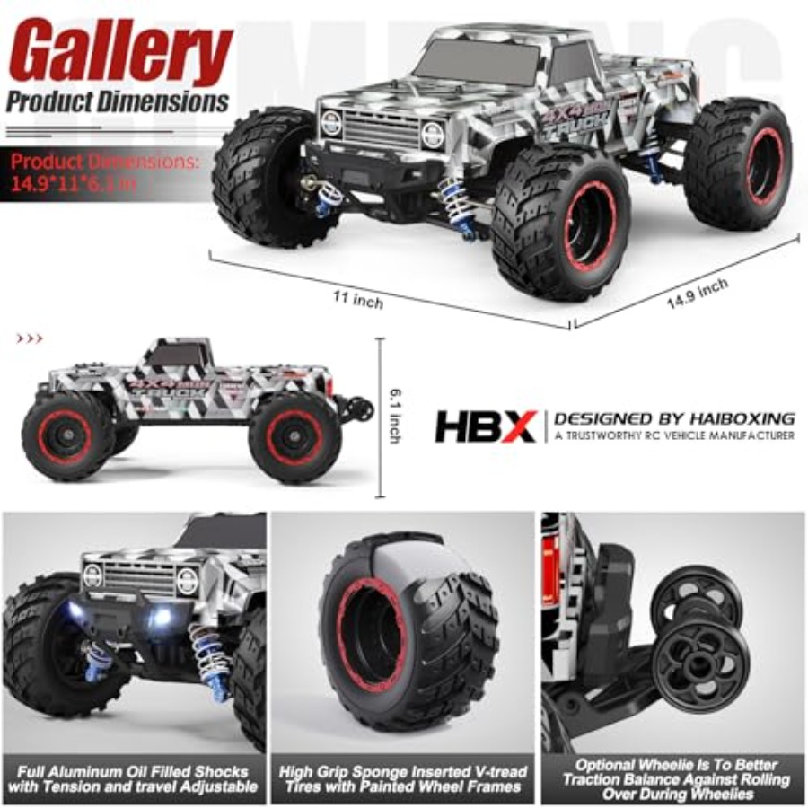 4X4 off-road RC monster truck  - Rc Hobby Grade Monster Truck 评论和价格
