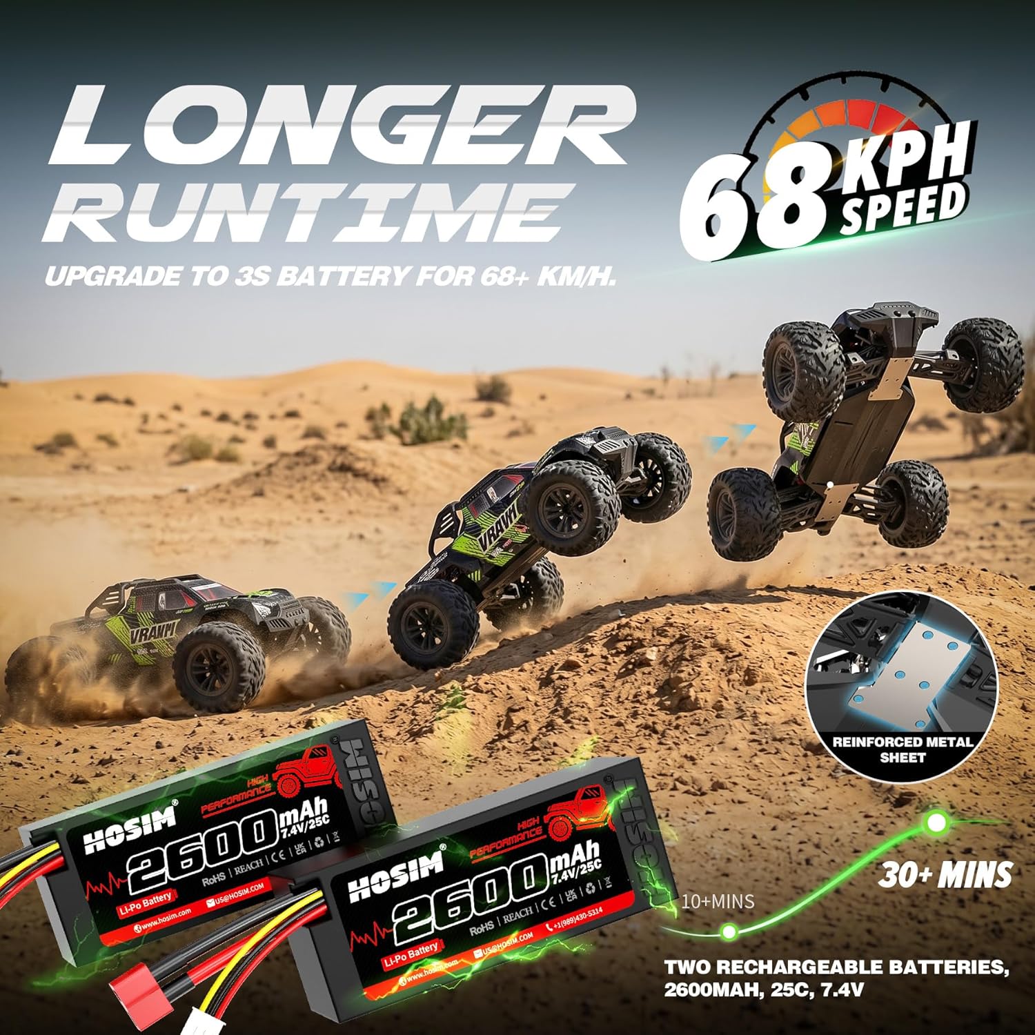 Adult Brushless RC Car, 1/10 S - Rc Hobby Grade Monster Truck 评论和价格